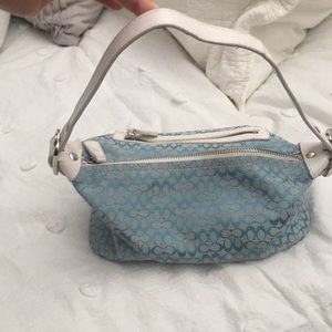 Small blue Coach bag